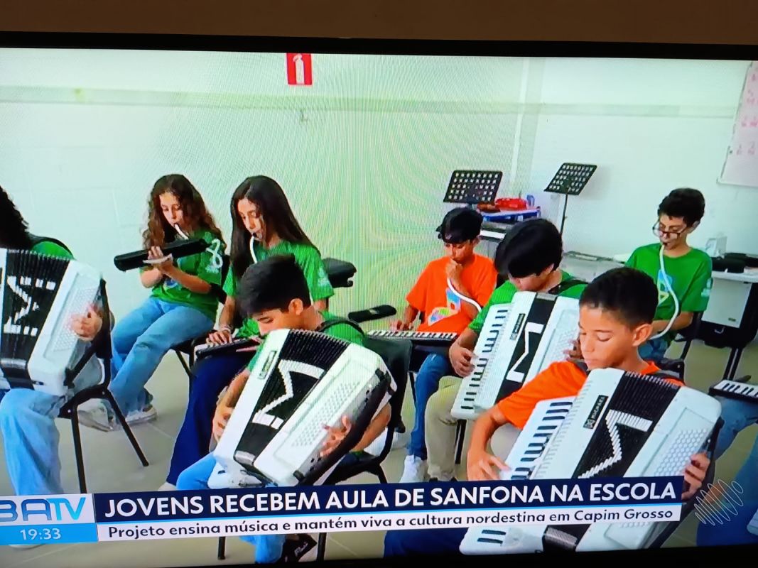 Capim Grosso: Aulas de Sanfona foi tema de matéria do BATV desta sexta-feira (02)